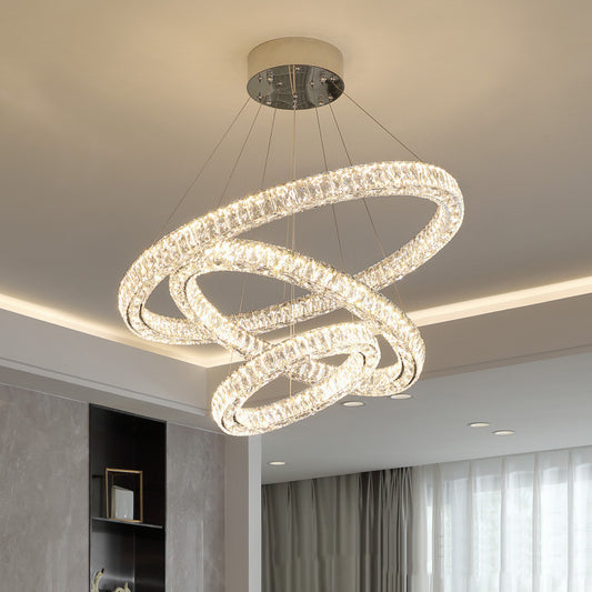 Light Luxury Crystal Chandelier Living Room - Elegant Home Decor