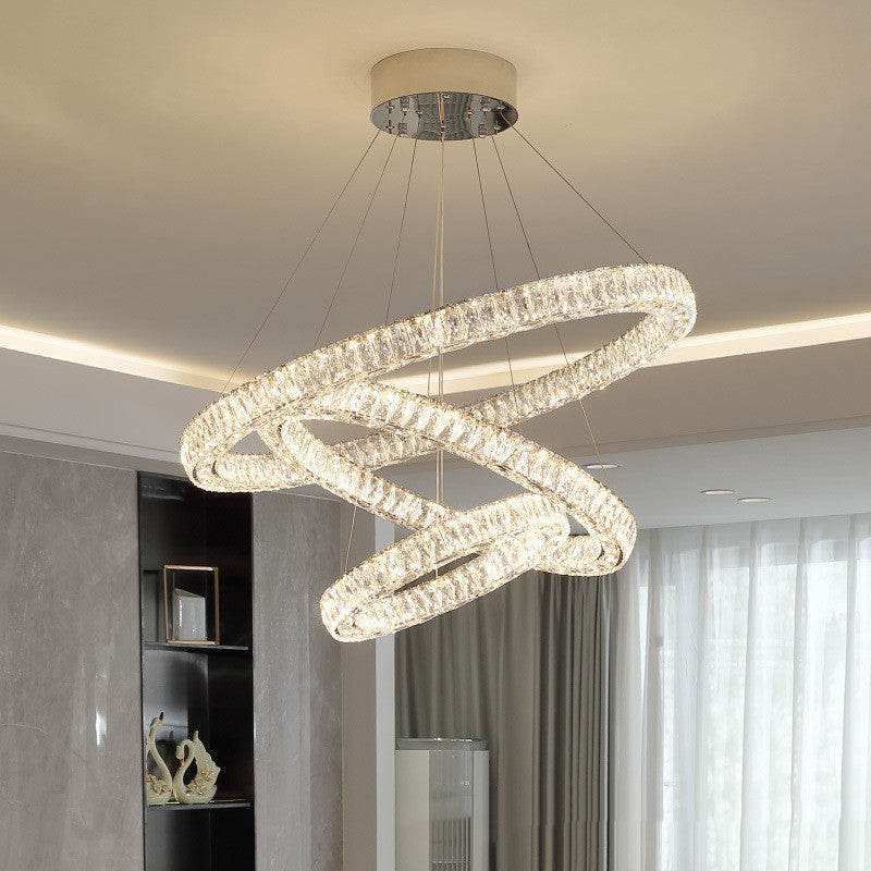 Light Luxury Crystal Chandelier Living Room - Elegant Home Decor