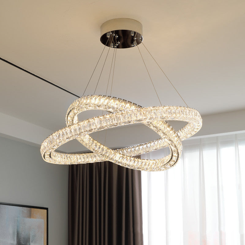 Light Luxury Crystal Chandelier Living Room - Elegant Home Decor