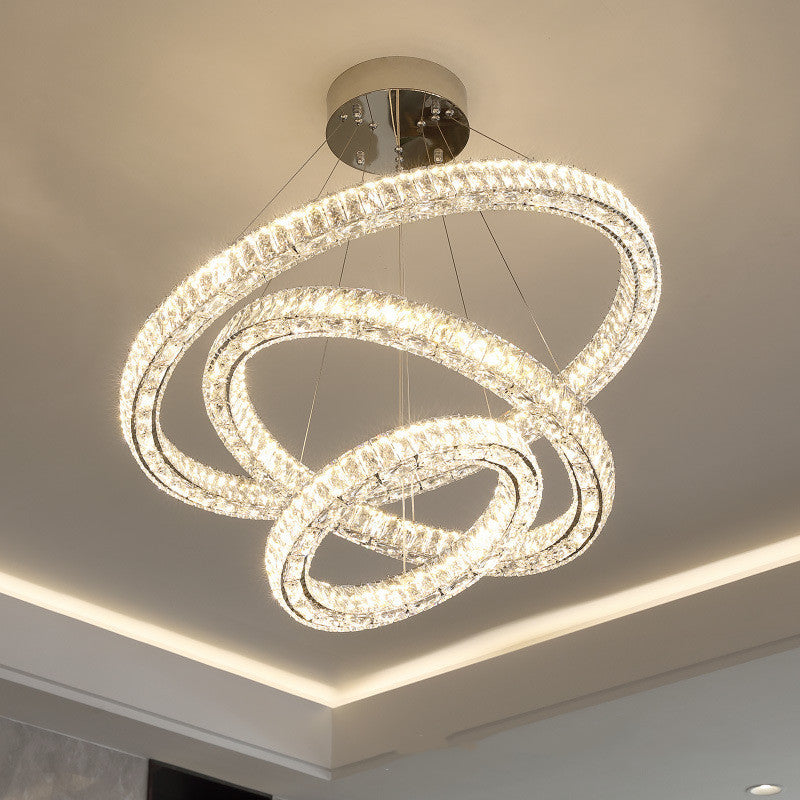 Light Luxury Crystal Chandelier Living Room - Elegant Home Decor